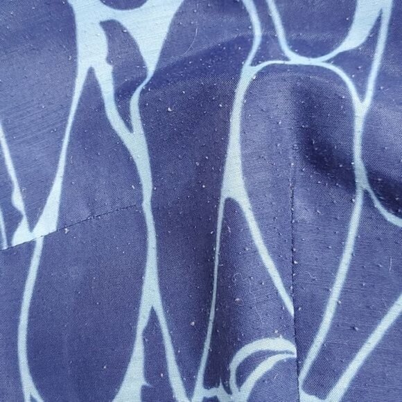 Vintage‎ Sz. M Marled Blue Sleeveless Midi Zippered Dress - Picture 7 of 8